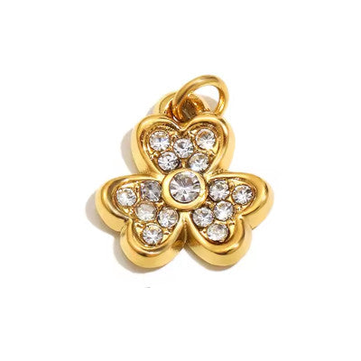 Charm Trèfle pour collier et bracelet en acier inoxydable