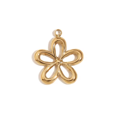 Charm fleur ajourée