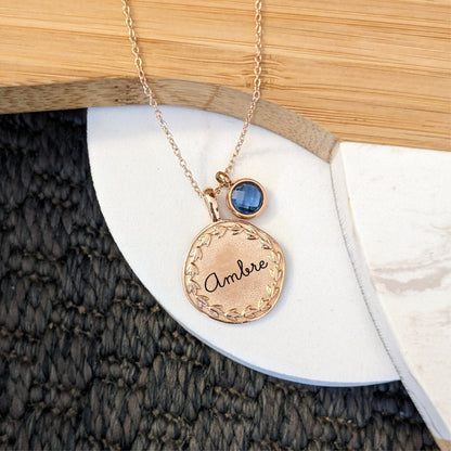 Collier personnalisable en acier inoxydable mate - Bliche