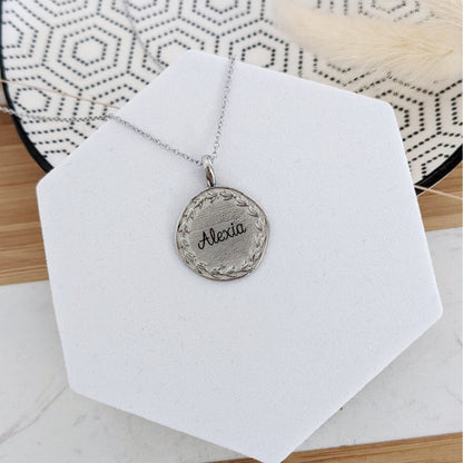 Collier personnalisable en acier inoxydable mate - Bliche