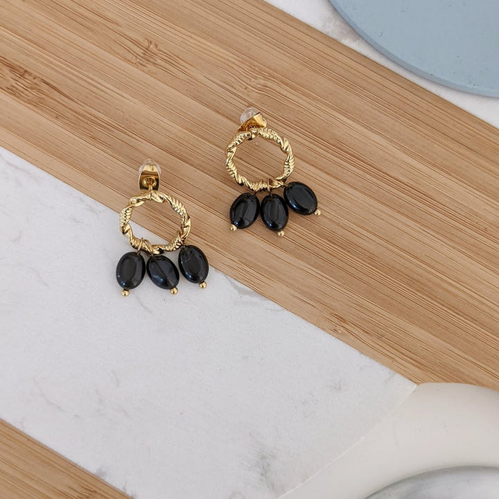 Boucles d’oreilles Nella – vue de face