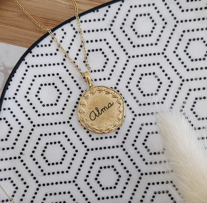 Collier personnalisable en acier inoxydable mate - Bliche