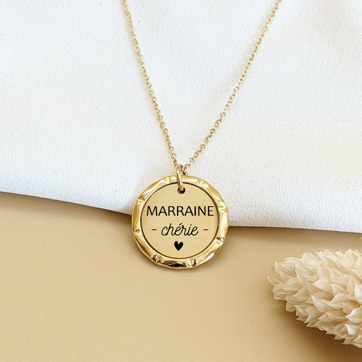 Collier à graver avec anneau - Bliche