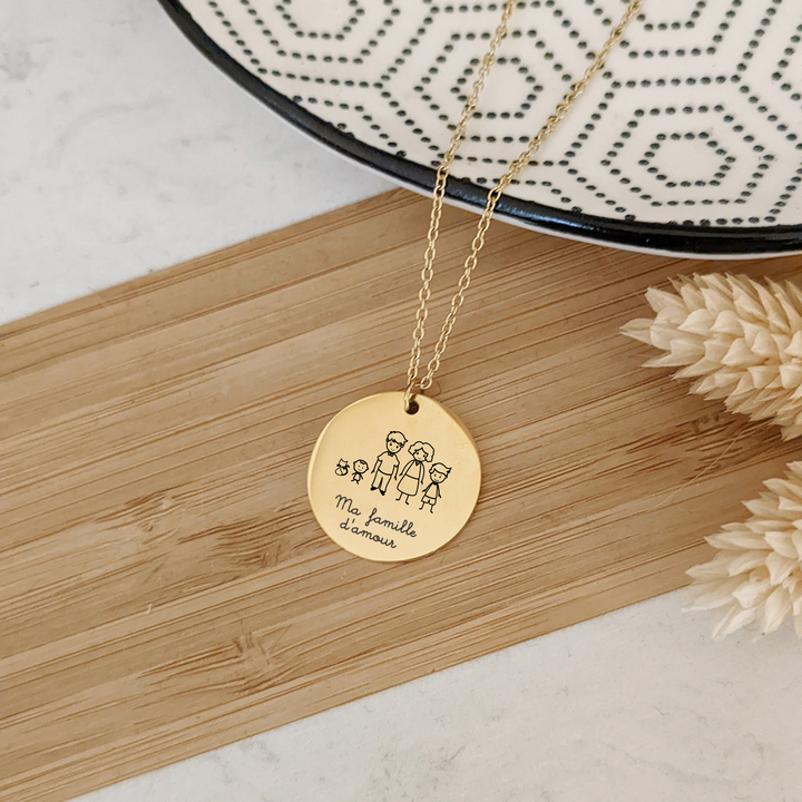 Collier à personnaliser avec sa famille - Bliche