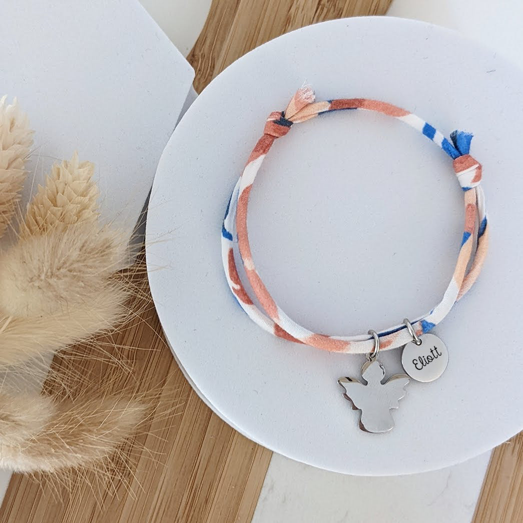 Bracelet liberty personnalisé à personnaliser – détail gravure