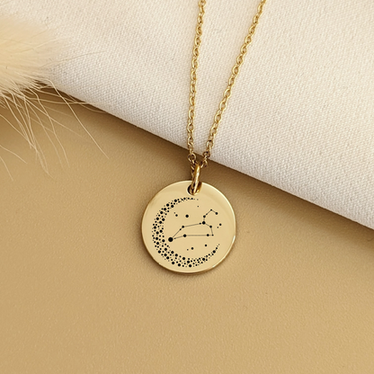 Collier à graver avec constellation
